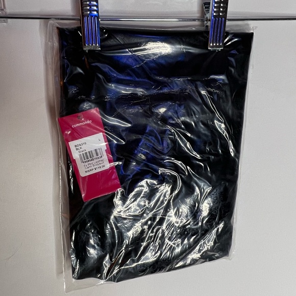 Commando Faux Leather Leggings Black Pull-On Stretch Pants Size L - NWT - Picture 9 of 9